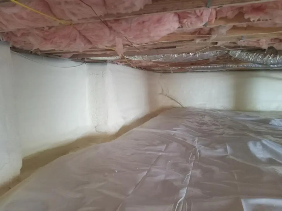 Crawl space encapsulation with closed-cell spray foam for Spray Foam Roofing in Union Grove